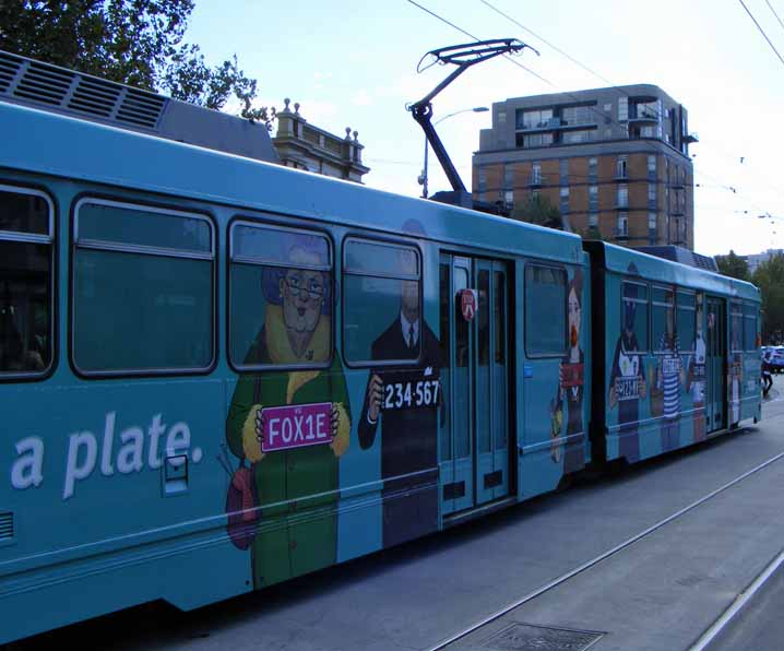 Yarra Trams Class B registration plates advert